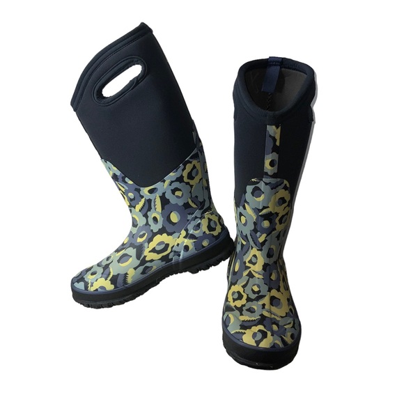 Bogs Women’s Classic Tall Floral Waterproof Rain Boot - Picture 3 of 7